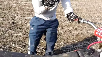 Naughty Guy Riding a Motorcycle While Pooping
