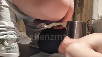 商场公厕大口吃射