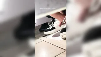 Male students are pissing in the toilet. 3